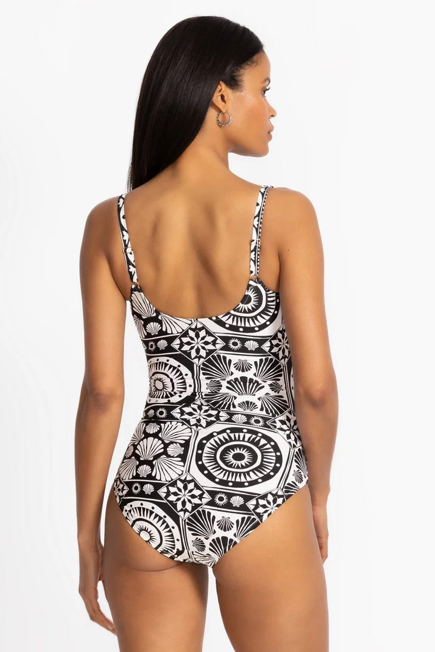 Johnny Was Women MARYSOL SWEETHEART RUCHED ONE PIECE