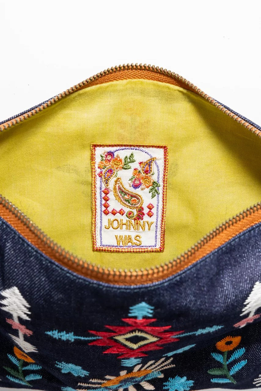 Johnny Was Women DENIM CROSSBODY BAG