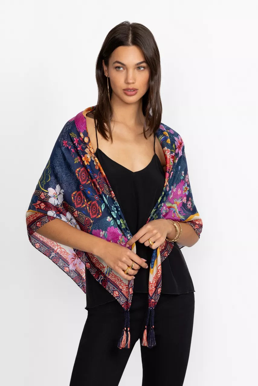 Johnny Was Women DREAMER BLU SILK SCARF