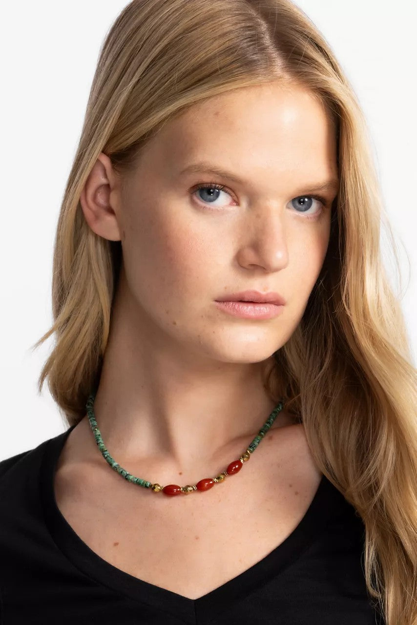 Johnny Was Women AWAY WE GO BEADED NECKLACE
