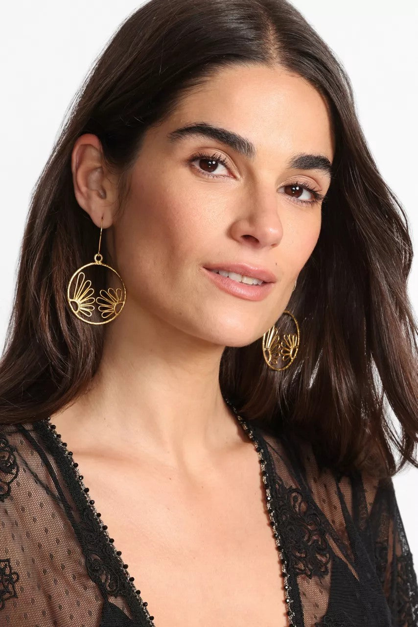 Johnny Was Women IN FOCUS FLOWER EARRINGS