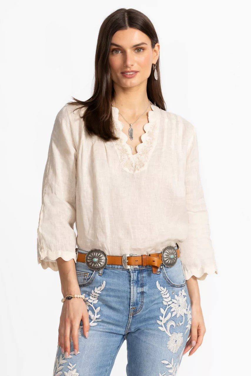 Johnny Was Women PETALO ITALIAN LEATHER CONCH BELT