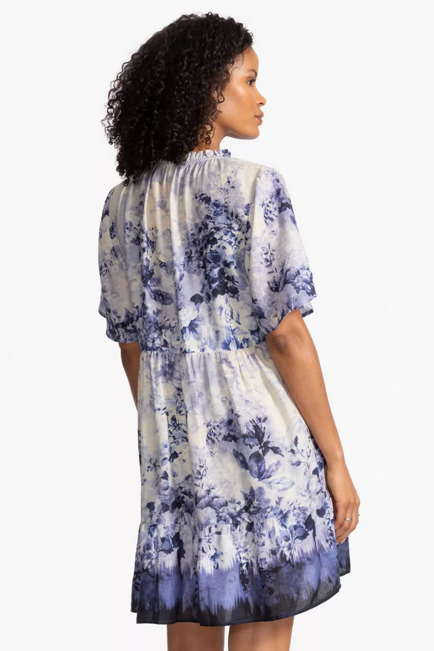 Johnny Was Women FLUTTER SLEEVE TIERED DRESS