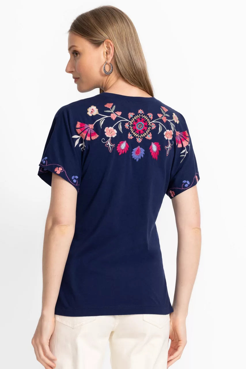 Johnny Was Women SIDE SLIT DOLMAN TEE