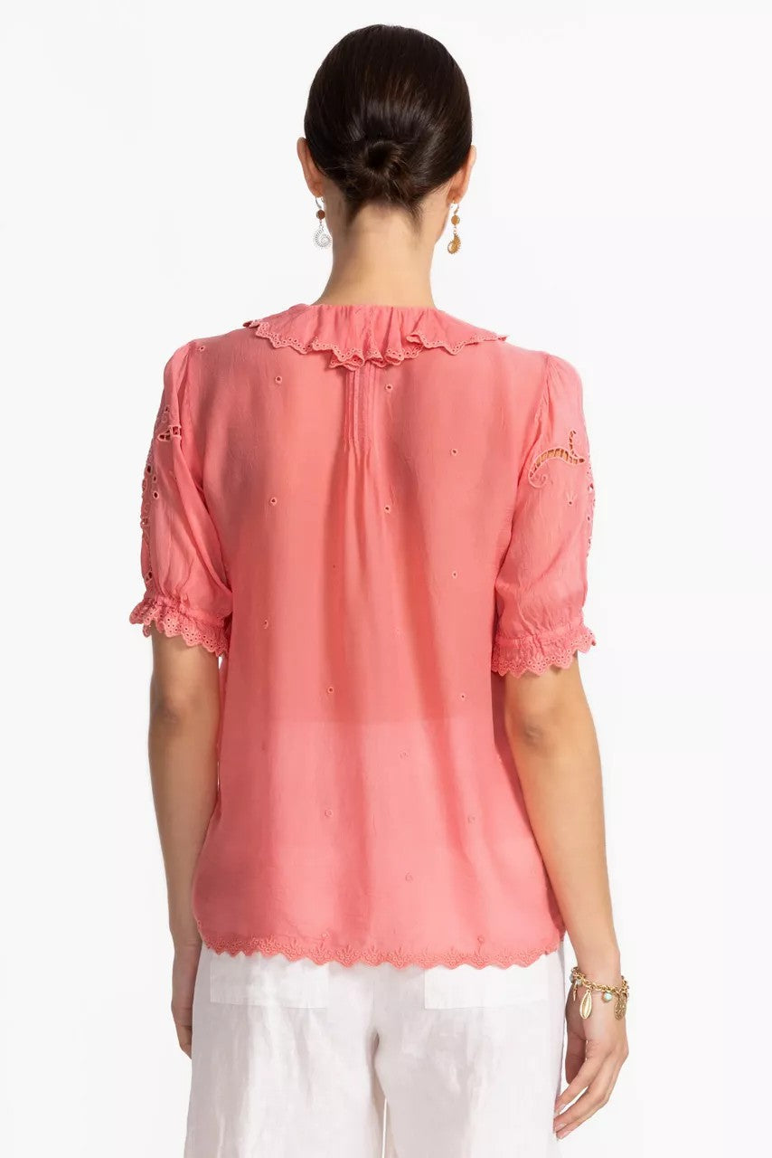 Johnny Was Women ANETTE RUFFLE BLOUSE