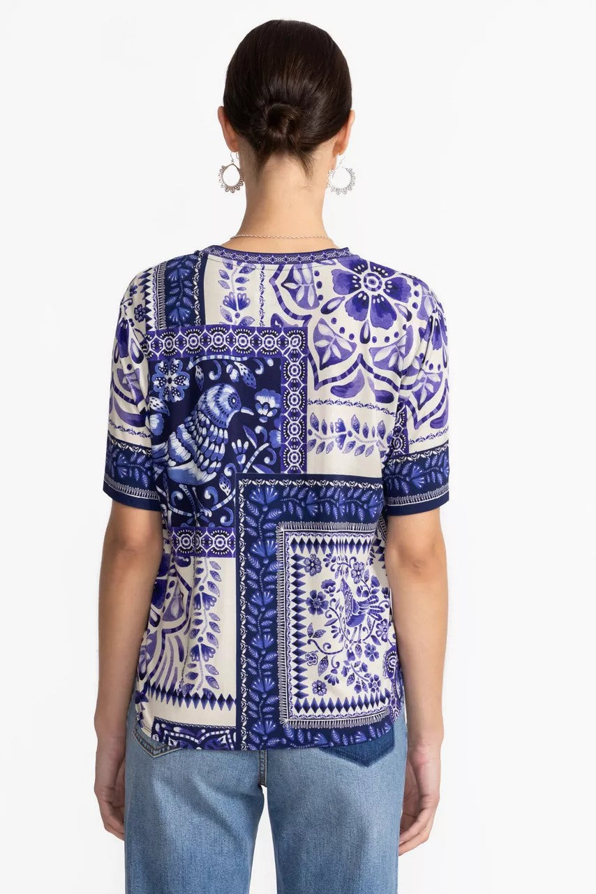 Johnny Was Women THE JANIE FAVORITE OVERSIZED CROPPED TEE