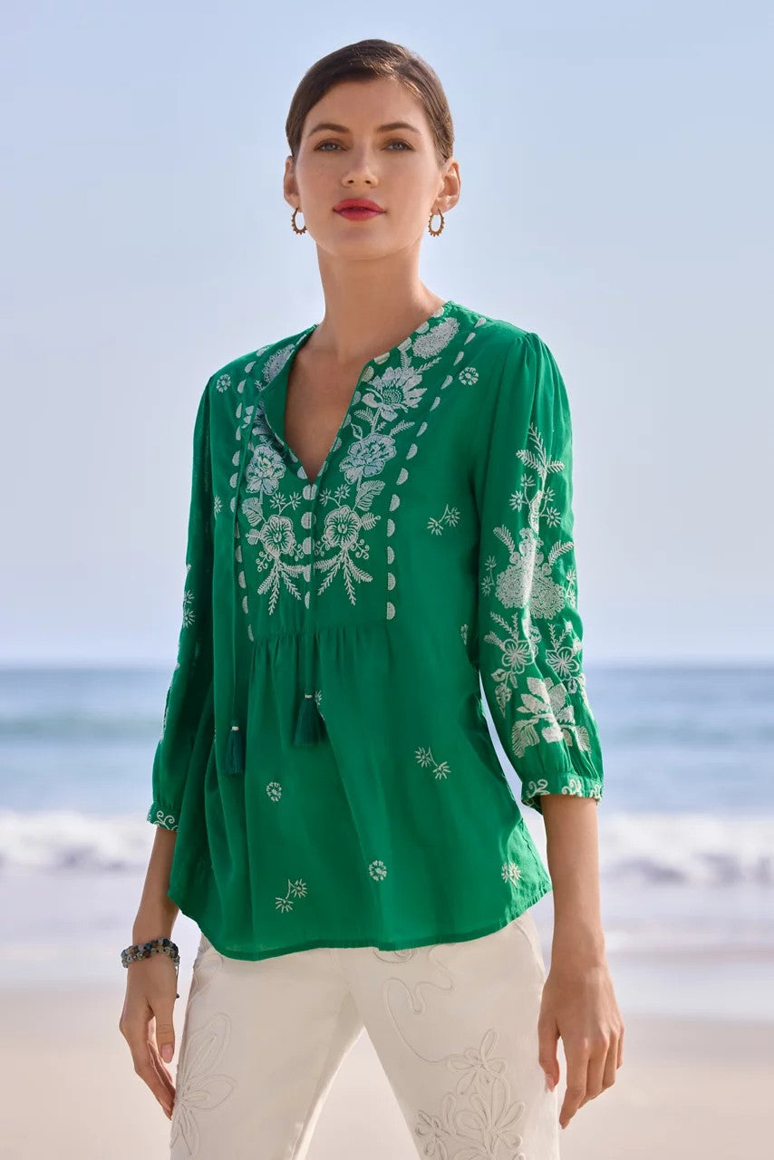 Johnny Was Women 3/4 SLEEVE PRAIRIE BLOUSE