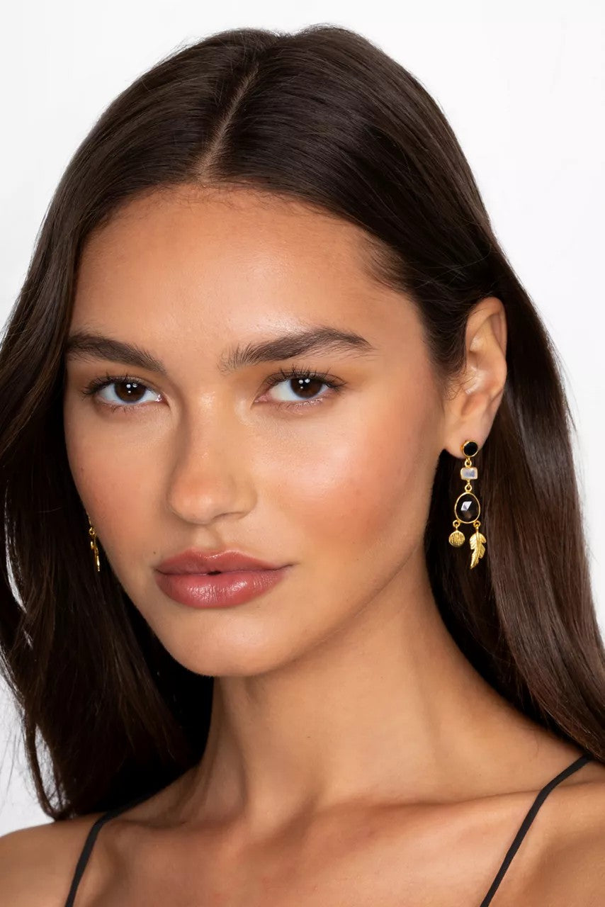 Johnny Was Women WINTER LEAVES DANGLE EARRINGS