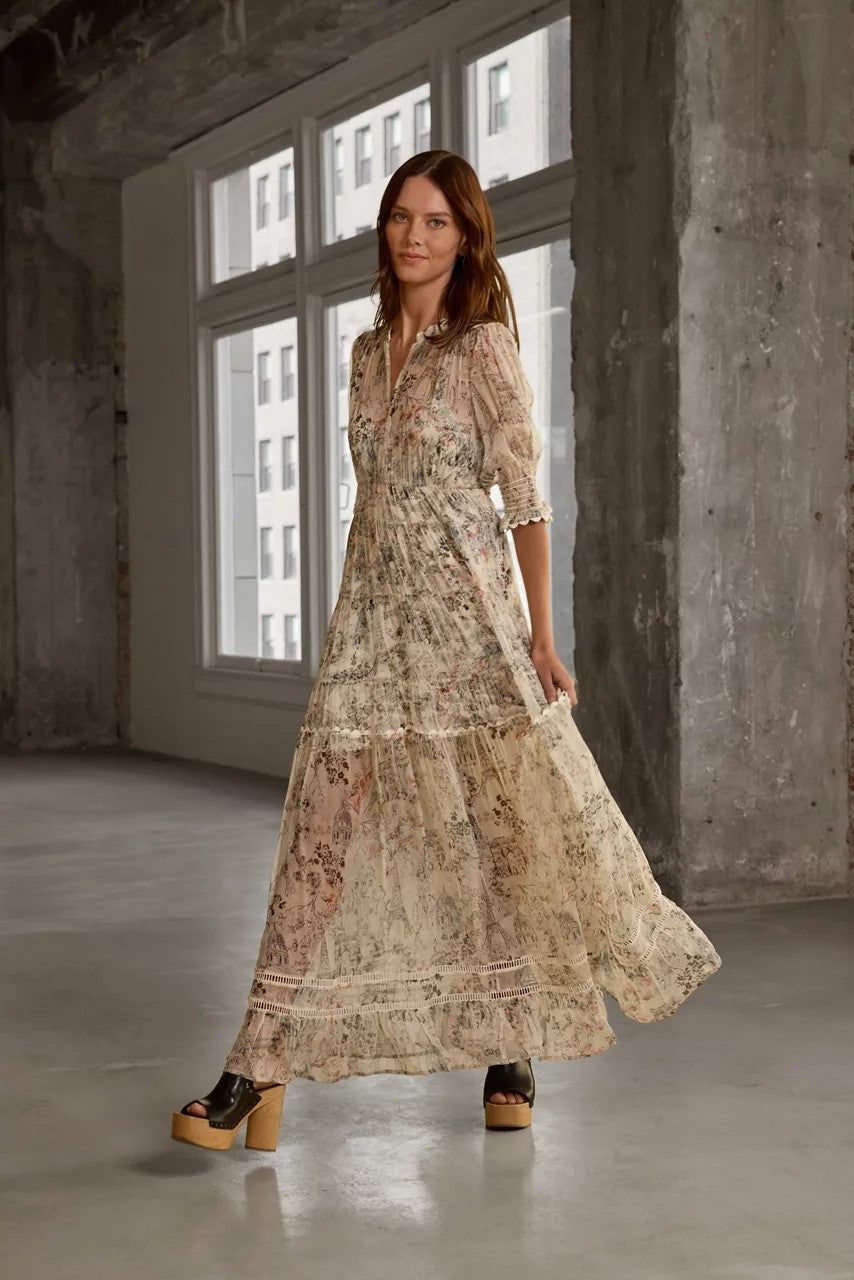 Johnny Was Women JULIA TIERED MAXI DRESS