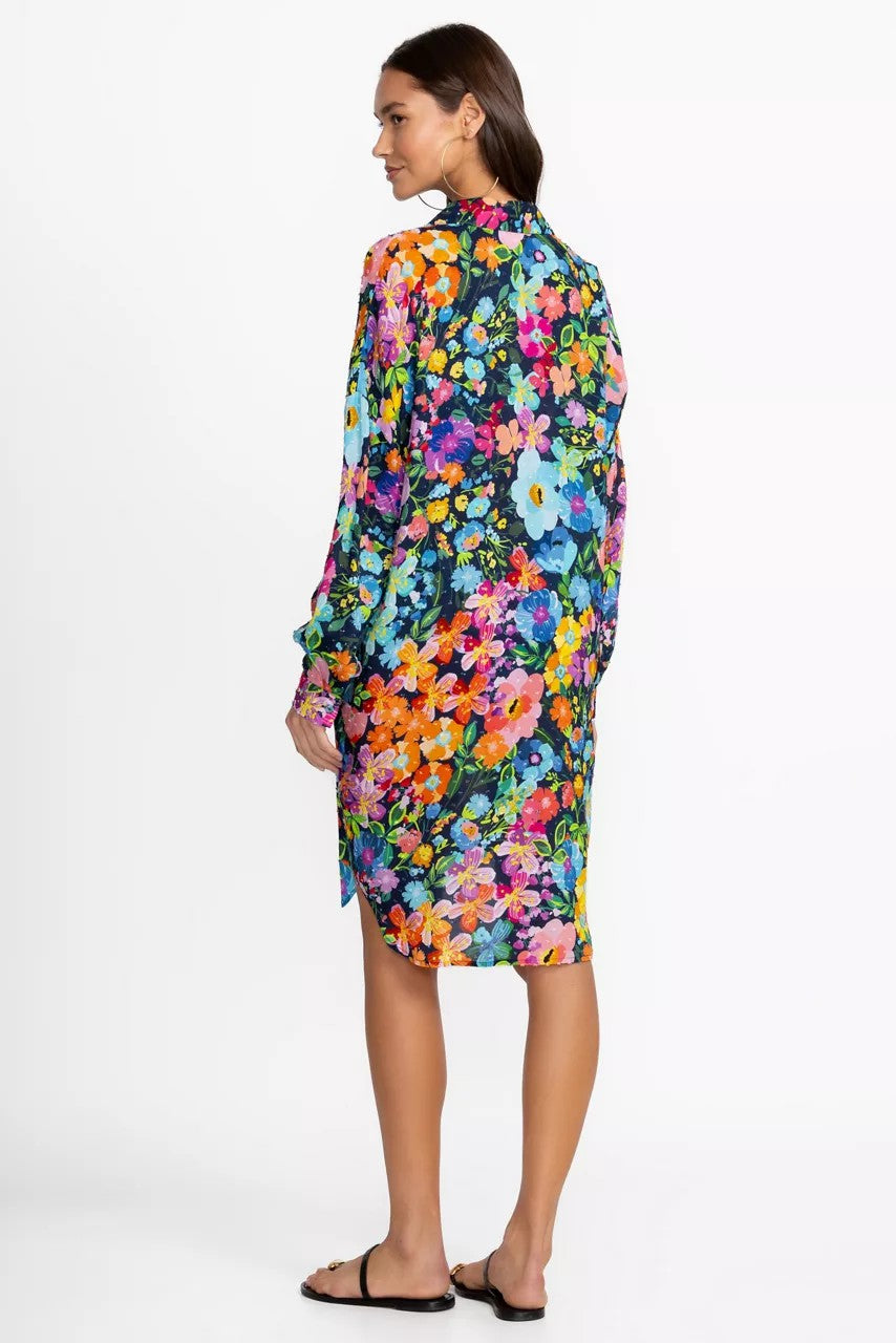 Johnny Was Women WILD BLOOM LONG SHIRT DRESS