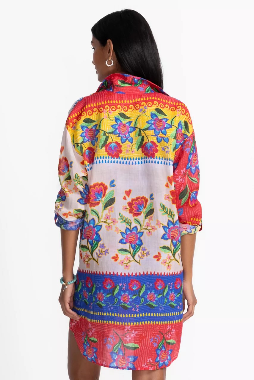 Johnny Was Women RUMBA BUTTON DOWN SHIRT DRESS