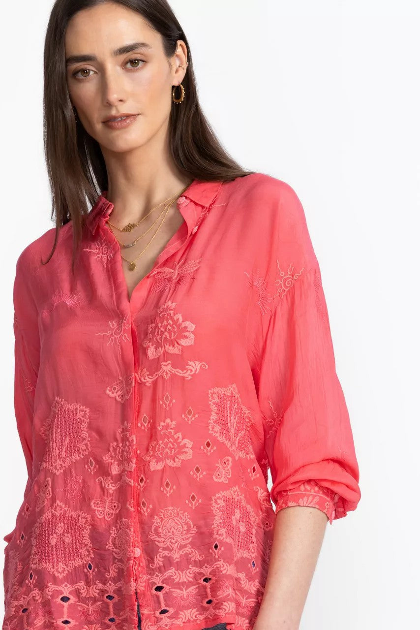 Johnny Was Women SLIM AUDREY BUTTON DOWN