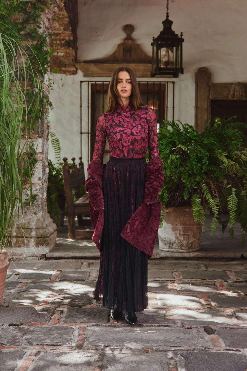 Johnny Was Women YOLANDA PLEATED MAXI SKIRT
