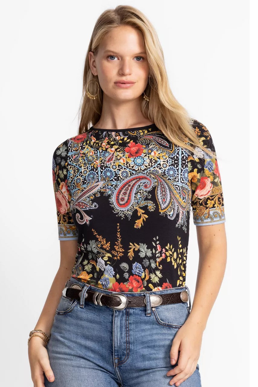 Johnny Was Women THE JANIE FAVORITE BOAT NECK TEE