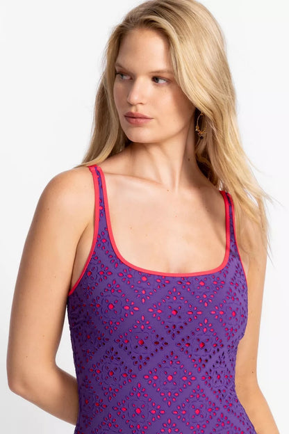 Johnny Was Women FRISELL EYELET TANK ONE PIECE