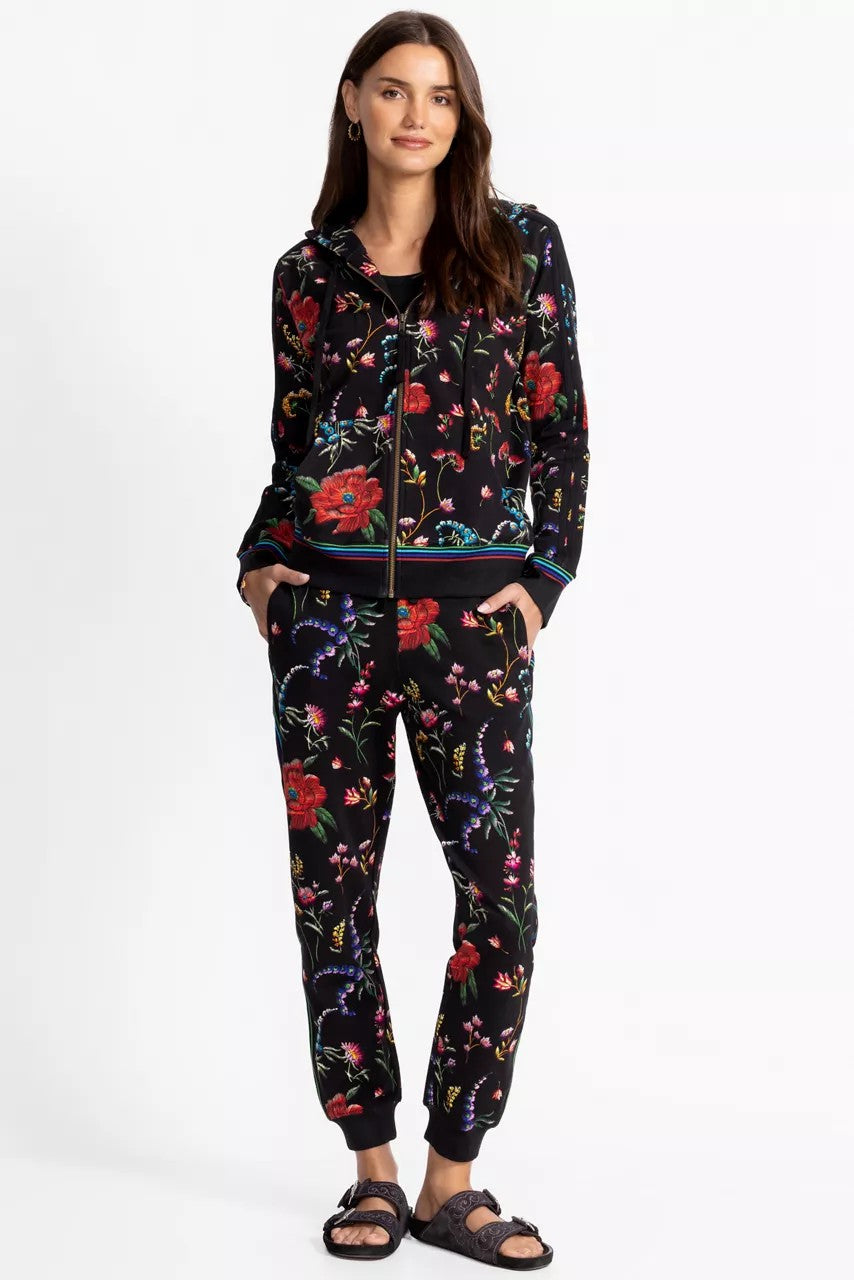 Johnny Was Women BEE ACTIVE ZIP FRONT HOODIE WITH TAPE