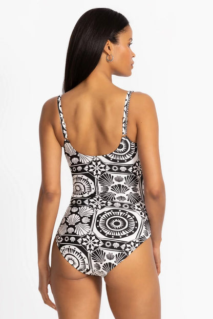 Johnny Was Women MARYSOL SWEETHEART RUCHED ONE PIECE