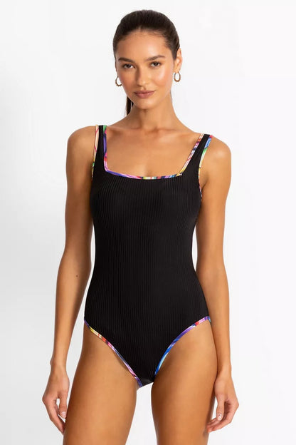 Johnny Was Women SQUARE NECK ONE PIECE