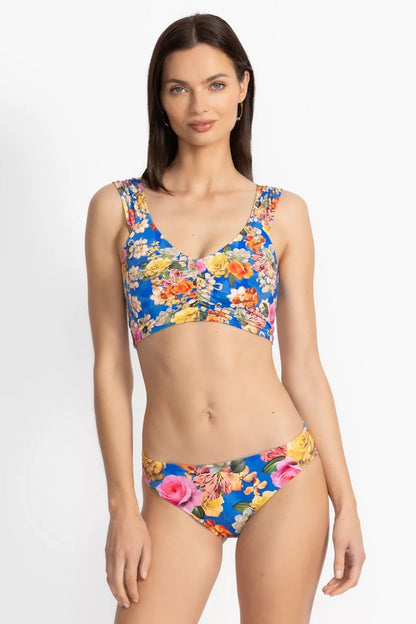Johnny Was Women PAULINE RUCHED CROP BIKINI TOP