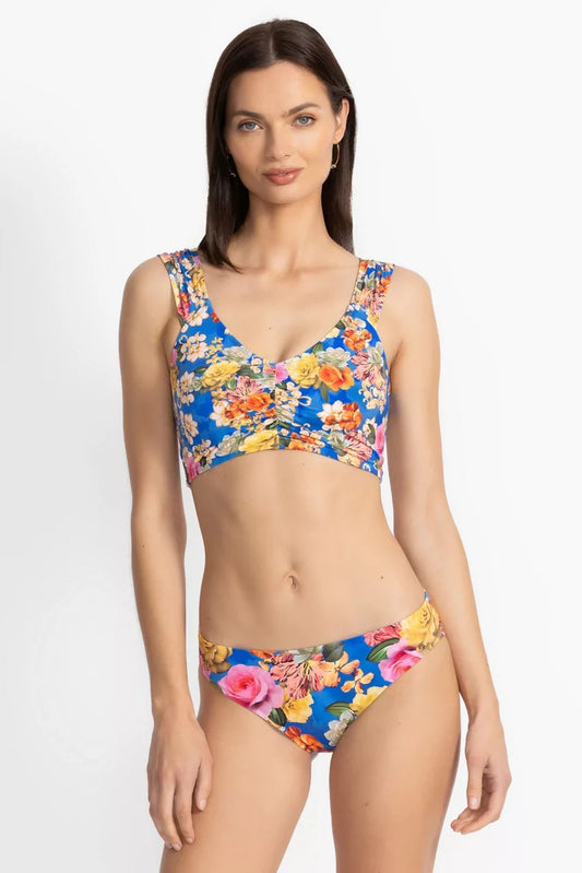 Johnny Was Women PAULINE RUCHED CROP BIKINI TOP