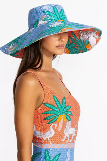 Johnny Was Women JW X PAOLITA REVERSIBLE BEACH HAT