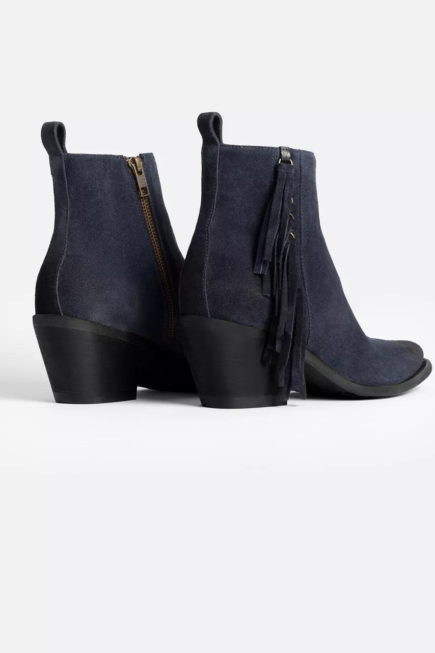Johnny Was Women FRINGE ITALIAN SUEDE ANKLE BOOT