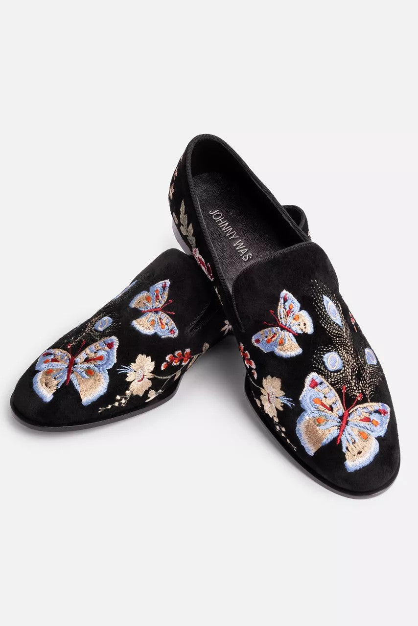 Johnny Was Women FLORRIE EMBROIDERED SMOKING LOAFER