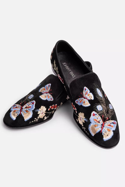 Johnny Was Women FLORRIE EMBROIDERED SMOKING LOAFER