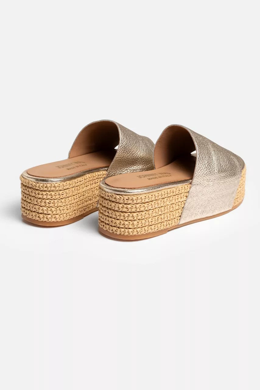 Johnny Was Women RAFFIA PLATFORM SLIDE