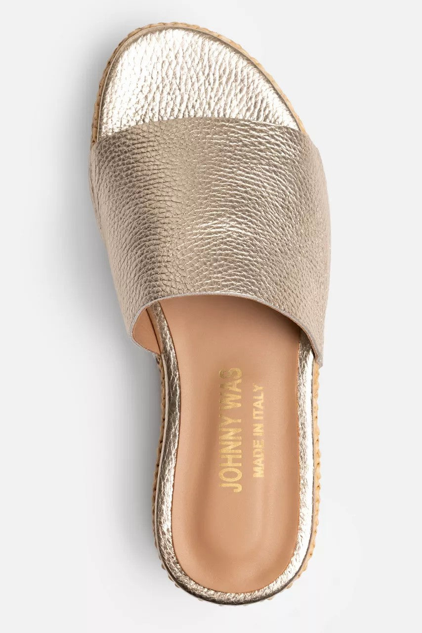 Johnny Was Women RAFFIA PLATFORM SLIDE