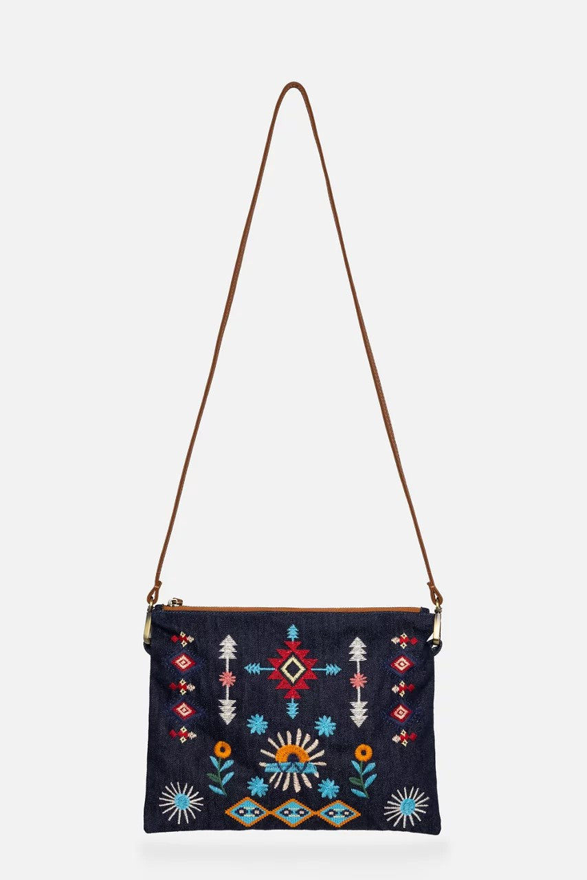Johnny Was Women DENIM CROSSBODY BAG