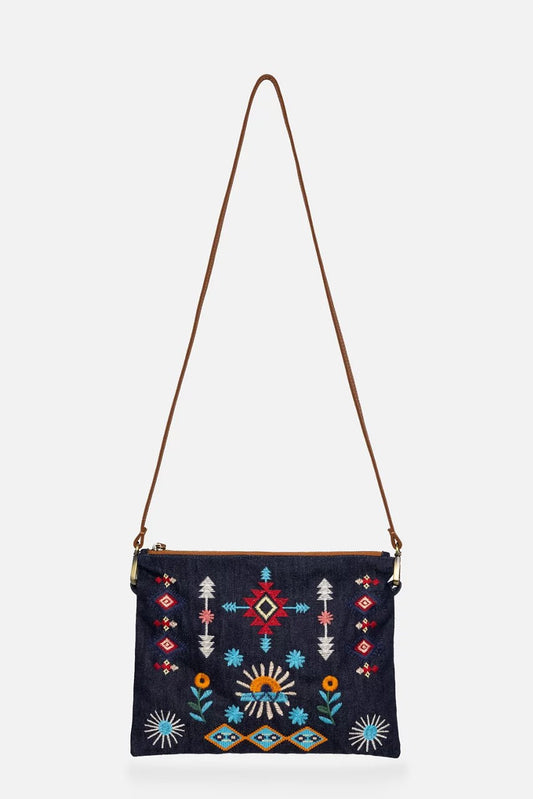 Johnny Was Women DENIM CROSSBODY BAG