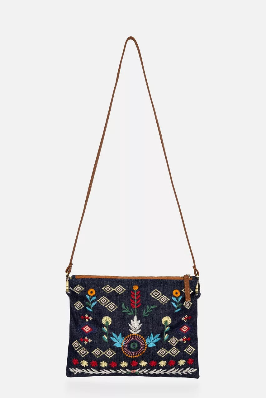 Johnny Was Women DENIM CROSSBODY BAG