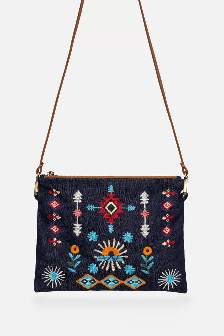 Johnny Was Women DENIM CROSSBODY BAG
