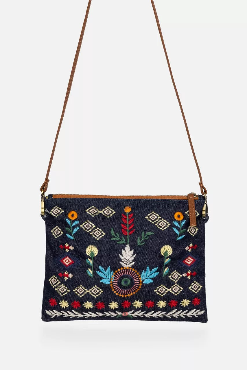 Johnny Was Women DENIM CROSSBODY BAG