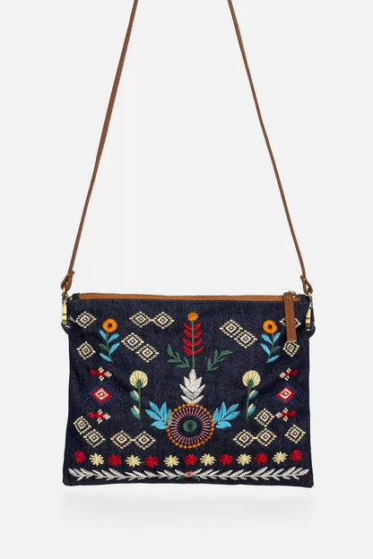 Johnny Was Women DENIM CROSSBODY BAG
