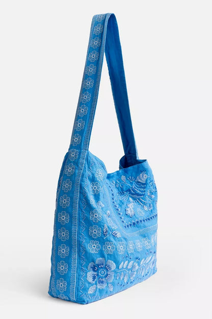 Johnny Was Women WIDE STRAP LINEN TOTE BAG