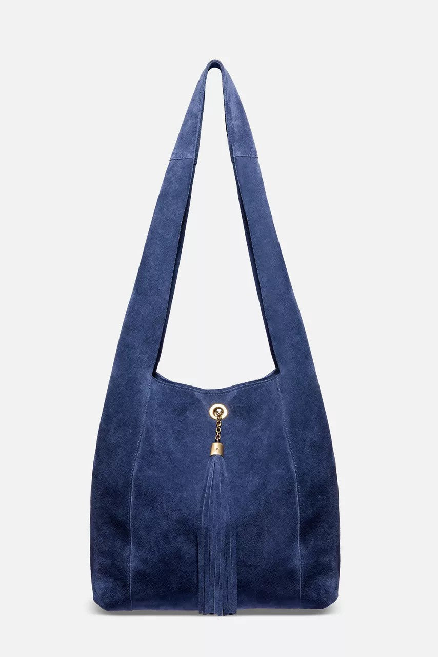Johnny Was Women TASSEL CHAIN ITALIAN SUEDE HOBO BAG
