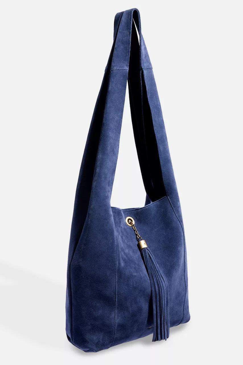Johnny Was Women TASSEL CHAIN ITALIAN SUEDE HOBO BAG