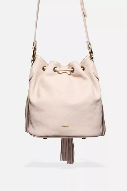 Johnny Was Women ITALIAN LEATHER FRINGE BUCKET BAG