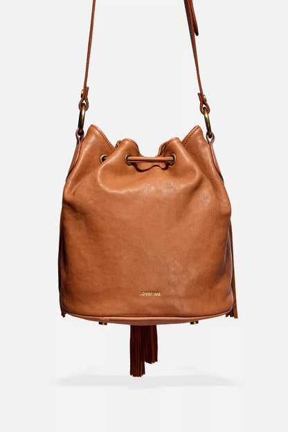 Johnny Was Women ITALIAN LEATHER FRINGE BUCKET BAG