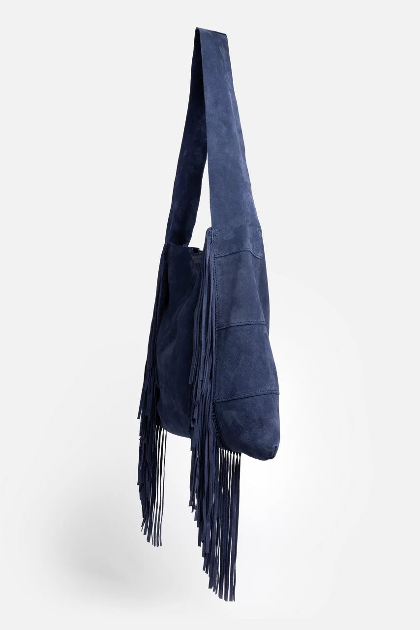 Johnny Was Women ITALIAN SUEDE FRINGE HOBO