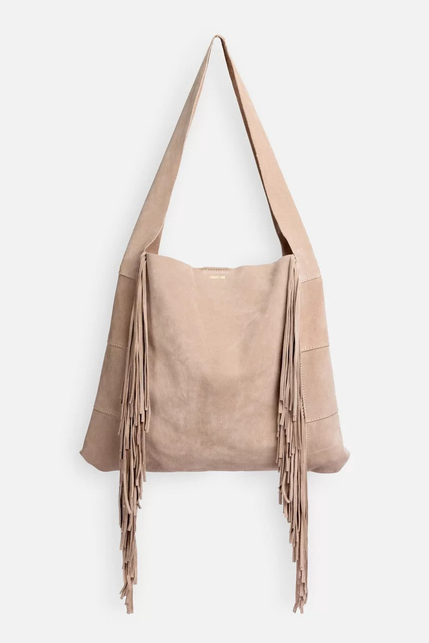 Johnny Was Women ITALIAN SUEDE FRINGE HOBO