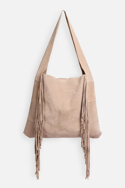 Johnny Was Women ITALIAN SUEDE FRINGE HOBO