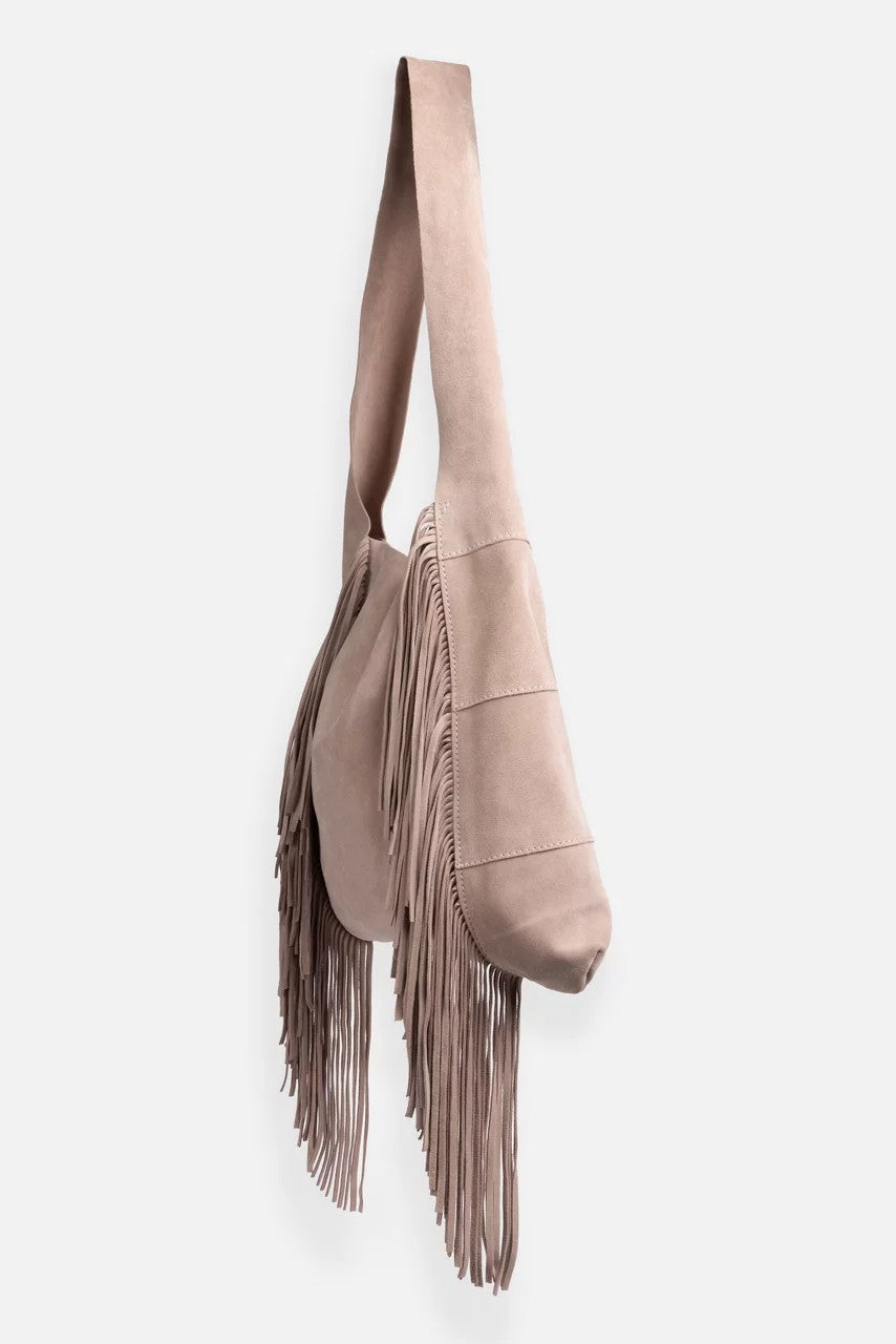 Johnny Was Women ITALIAN SUEDE FRINGE HOBO