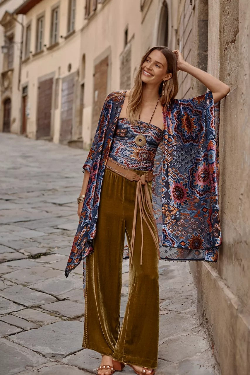 Johnny Was Women BURNOUT VELVET SHAWL