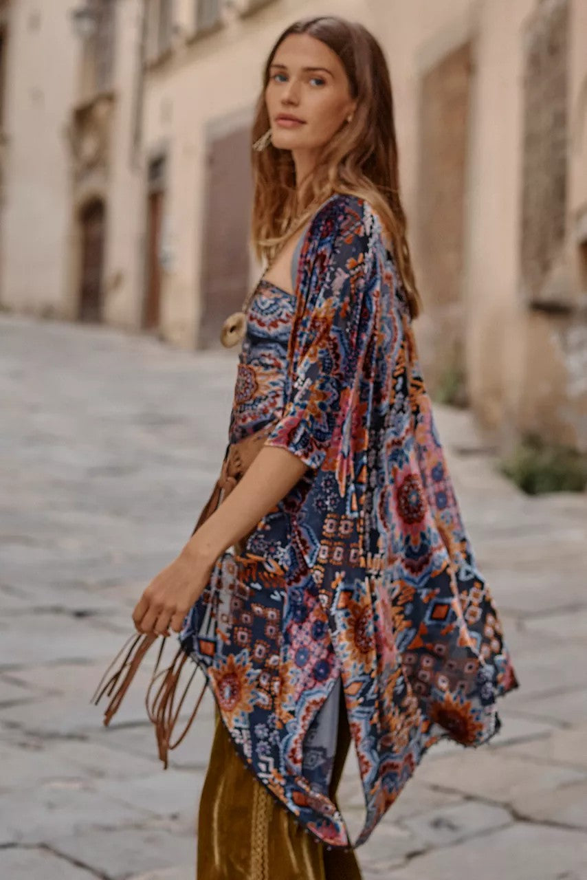 Johnny Was Women BURNOUT VELVET SHAWL