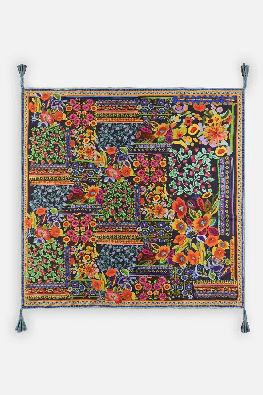 Johnny Was Women BRUSH PAINTED SILK SCARF