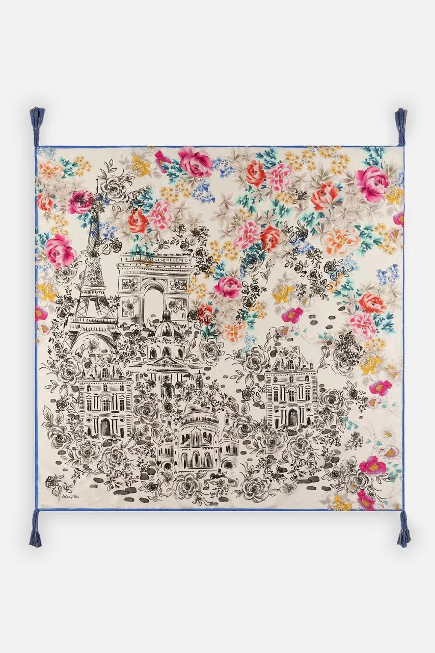 Johnny Was Women LAVILLE SILK SCARF