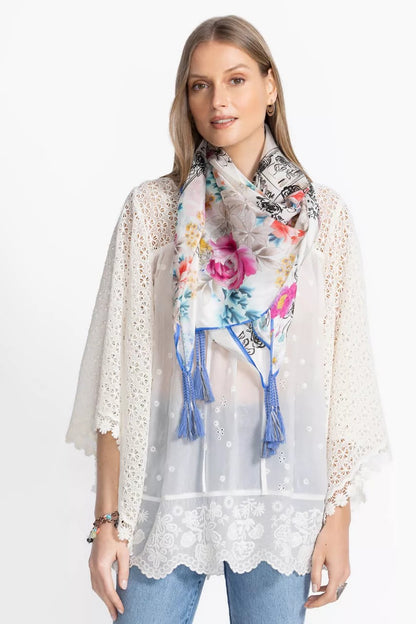 Johnny Was Women LAVILLE SILK SCARF